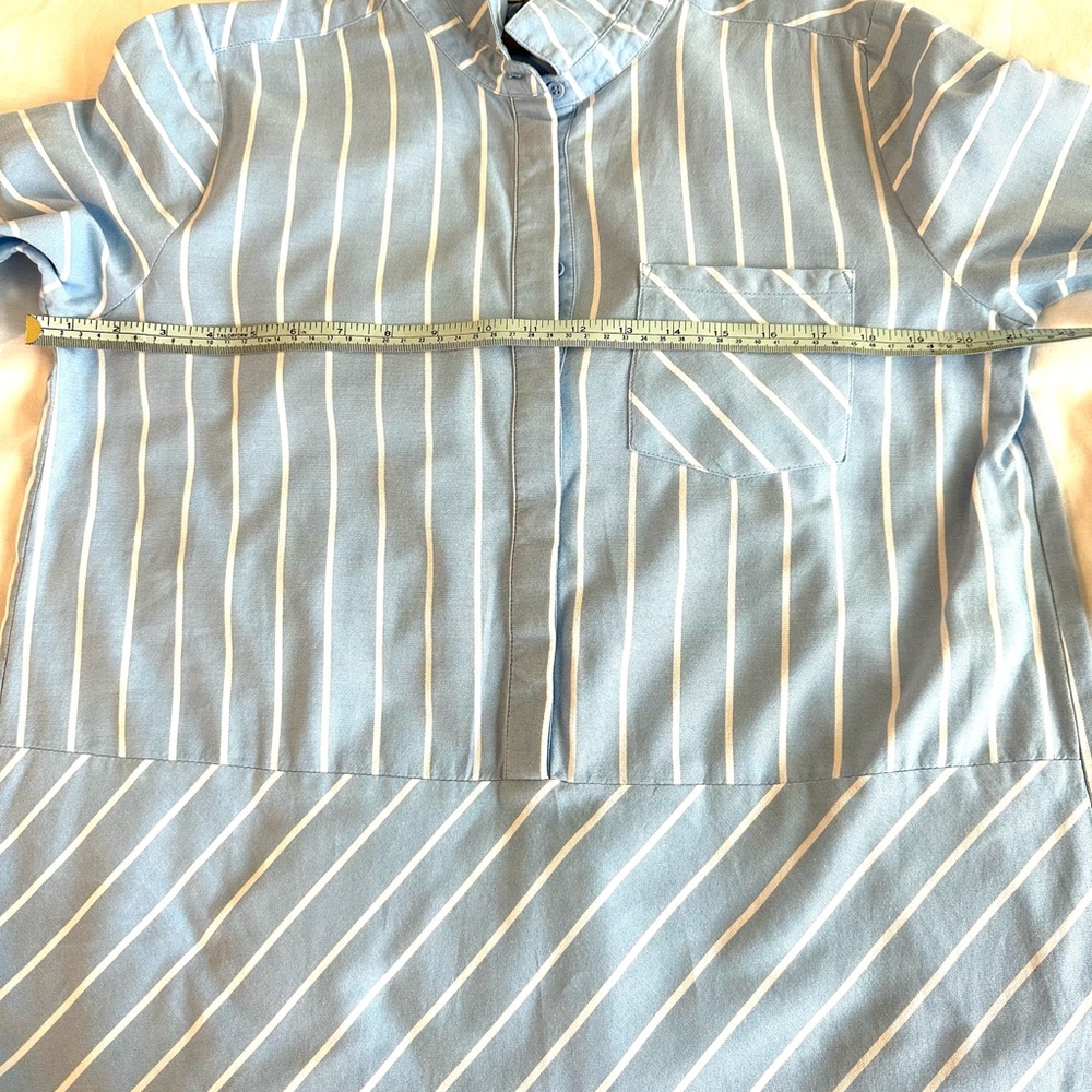 NWT Culture Blue and White Striped Shirt Dress “Understated” - Picture 12 of 14